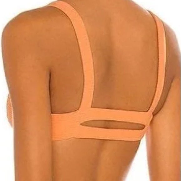 NWT L*SPACE Jess Bikini Top in Peach - Picture 2 of 9
